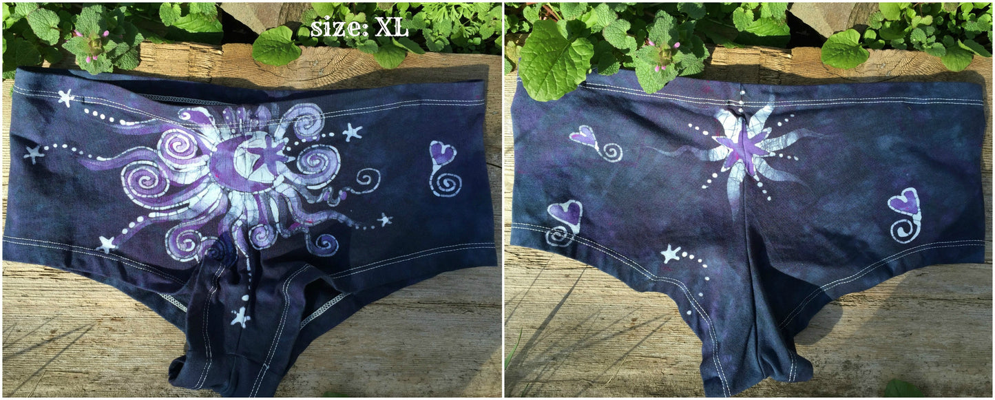 Batik Boyshort Undies - Midnight Blue Moon - Batikwalla
- 9