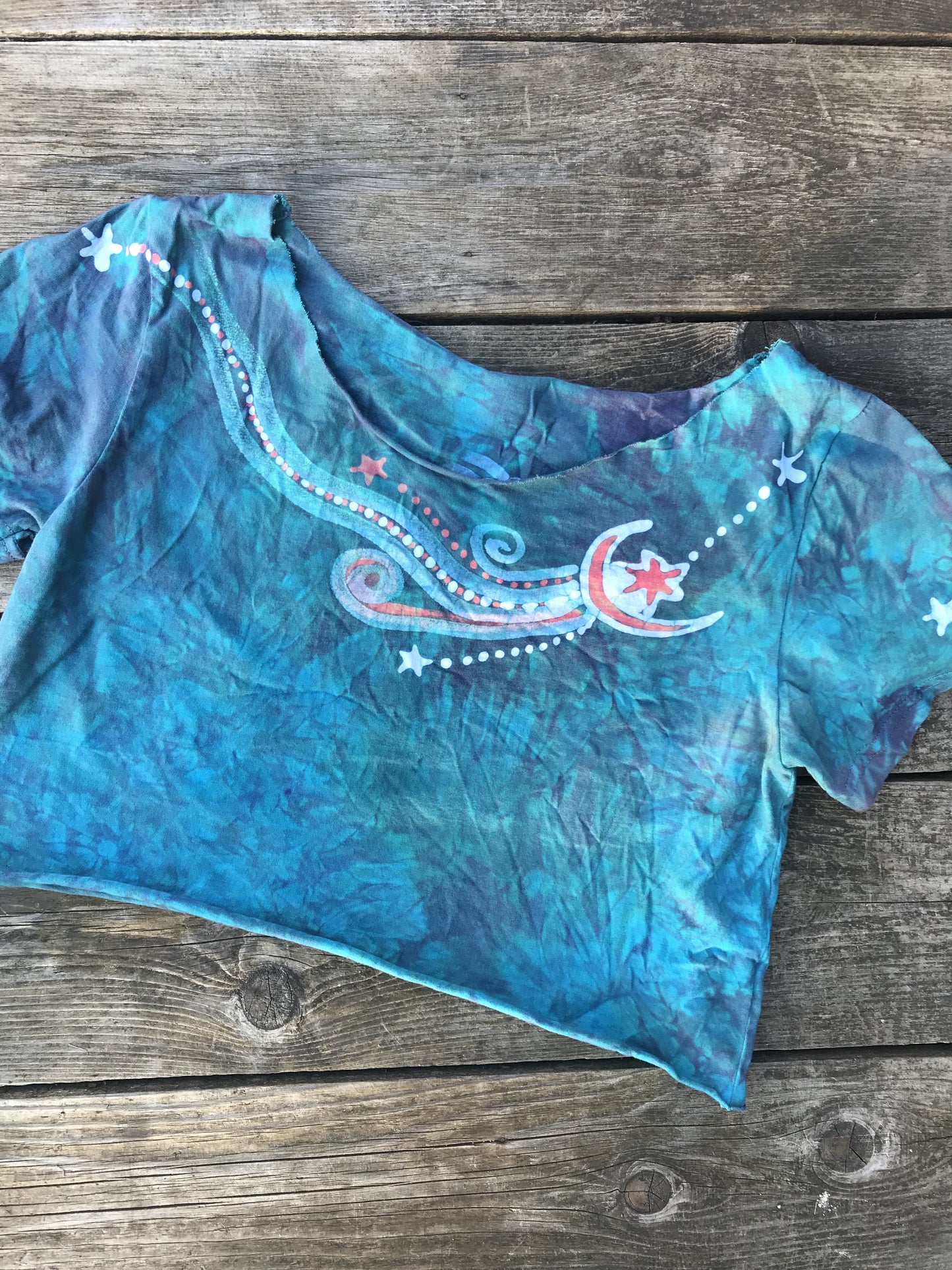 Blue Lagoon Crop Top Batikwalla by Victoria
