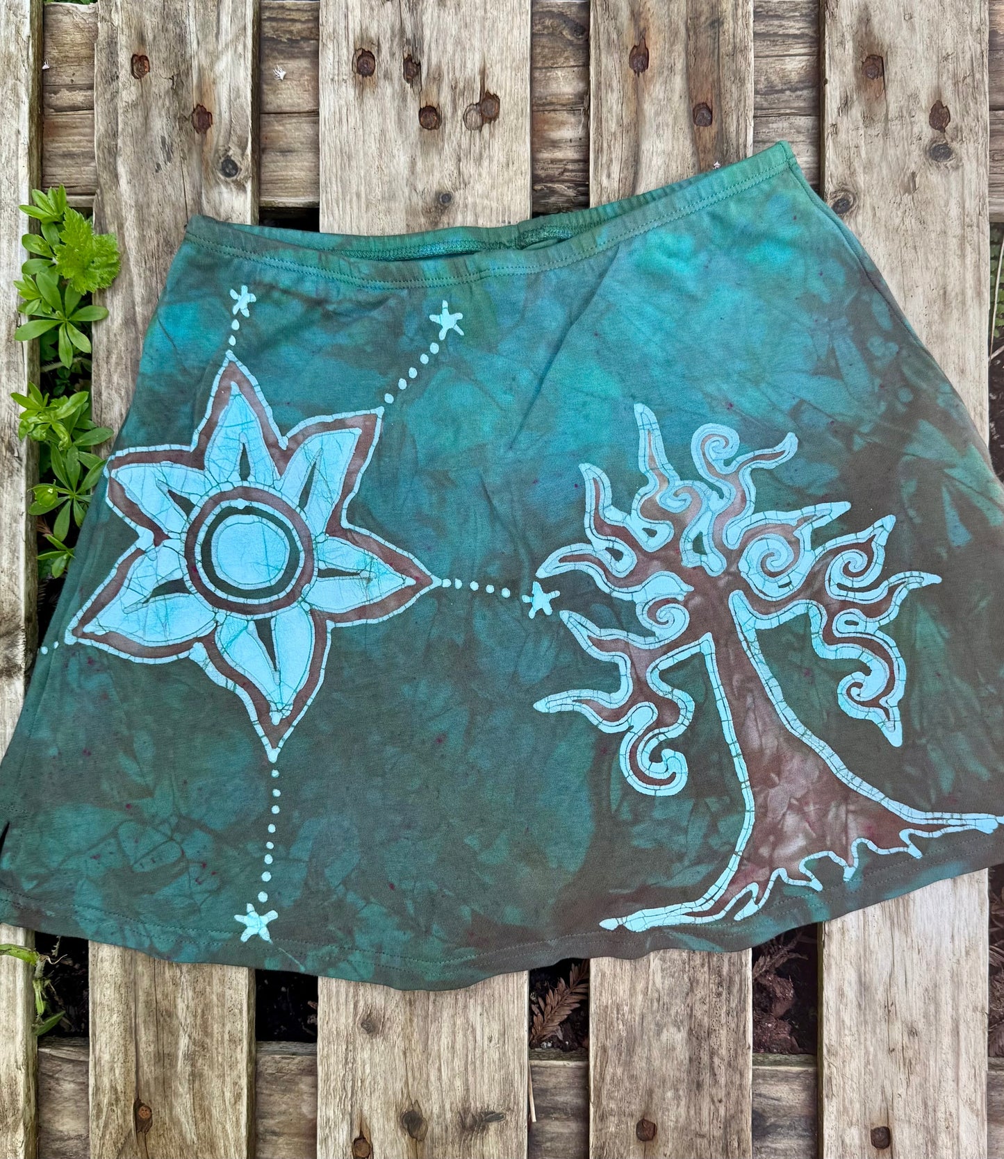 Tree Sun and Moon Skort Batikwalla by Victoria 