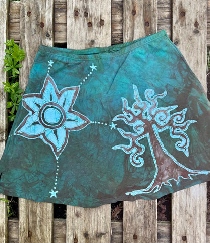 Tree Sun and Moon Skort Batikwalla by Victoria 
