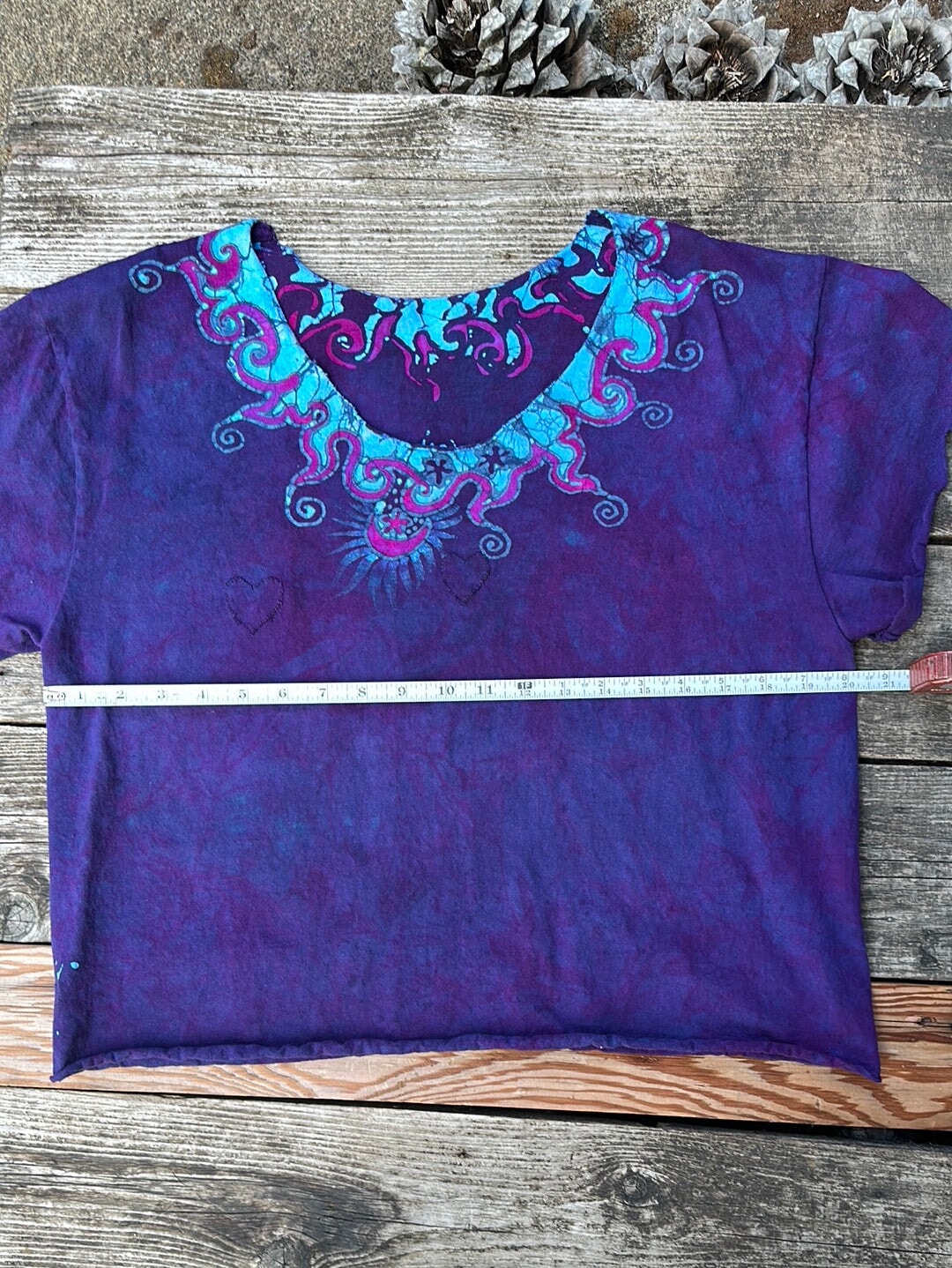 Sapphire Moon Necklace Tee - Size Medium Shirts & Tops Batikwalla by Victoria 