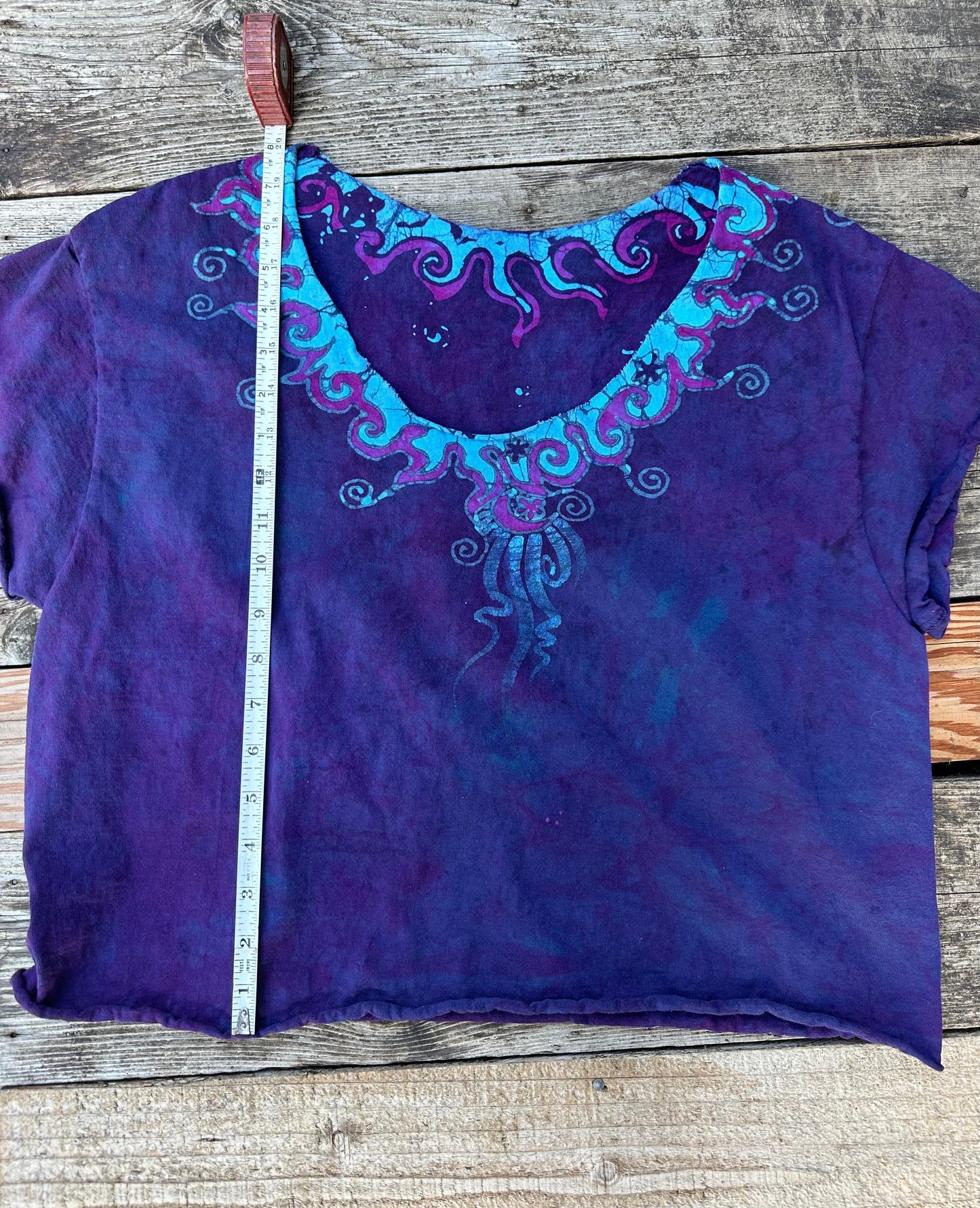 Sapphire Moon Necklace Tee - Size Small Shirts & Tops Batikwalla by Victoria 