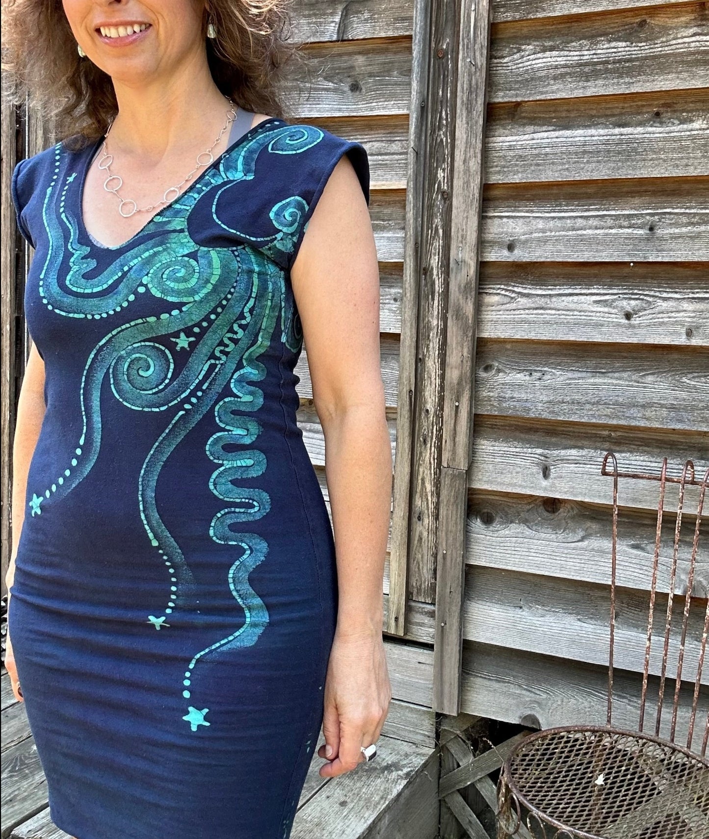 Pacific Moon Tribal Stretchy Hemp Tube Dress - Sale Basket - One Size Batik Dresses Batikwalla 