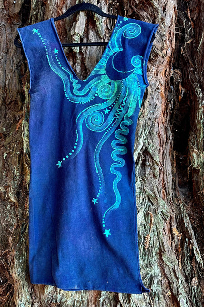 Pacific Moon Tribal Stretchy Hemp Tube Dress - Sale Basket - One Size Batik Dresses Batikwalla 