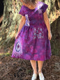 Mulberry Moon & Stars Batik Patchwork Dress Batikwalla by Victoria Medium 