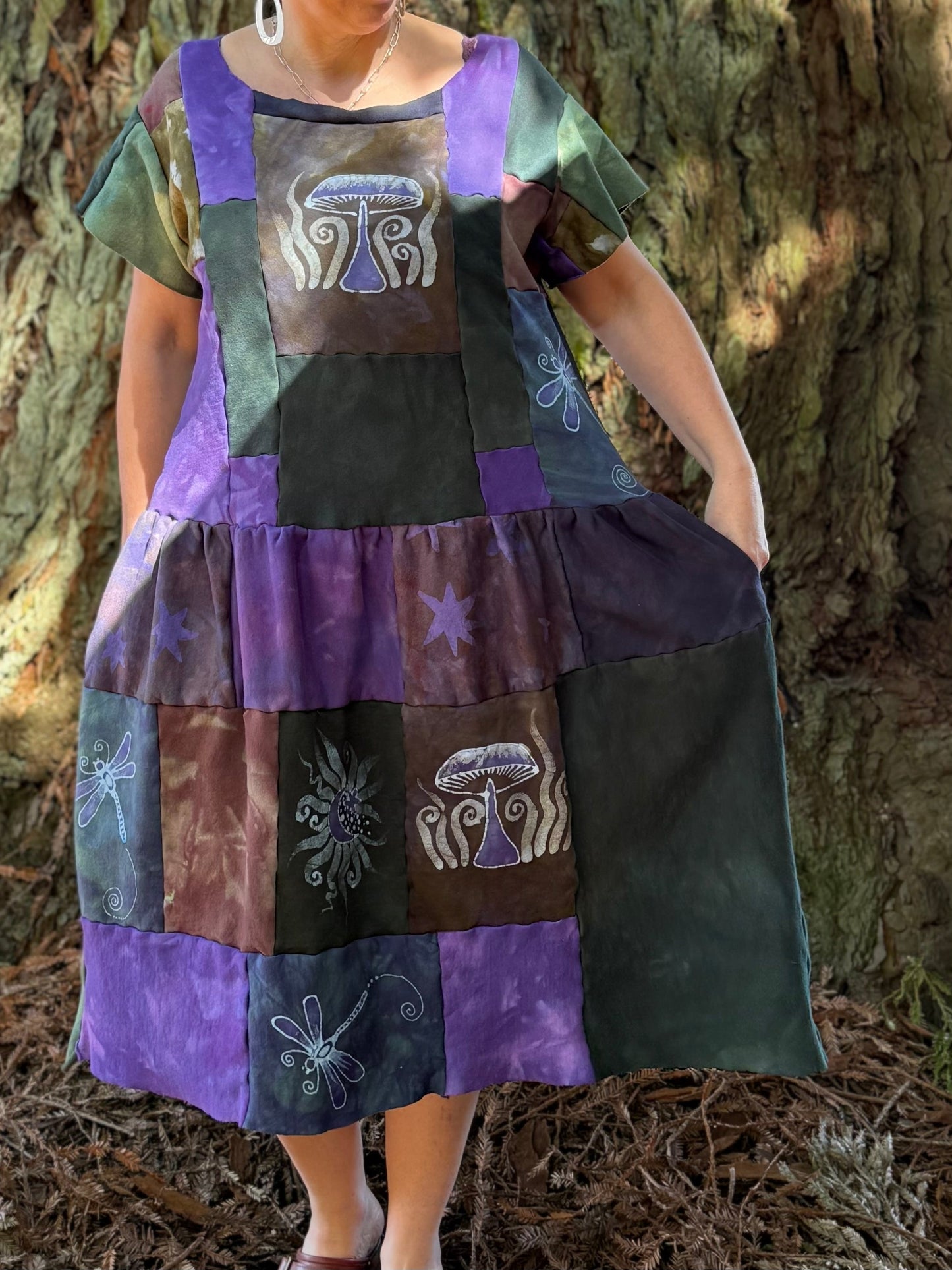 Woodland Spirit Patchwork Dress Batikwalla by Victoria 