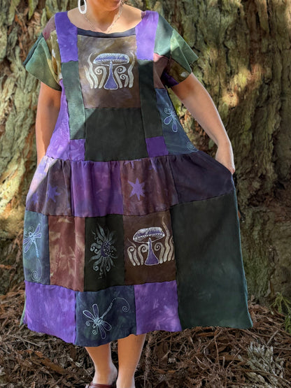 Woodland Spirit Patchwork Dress Batikwalla by Victoria 