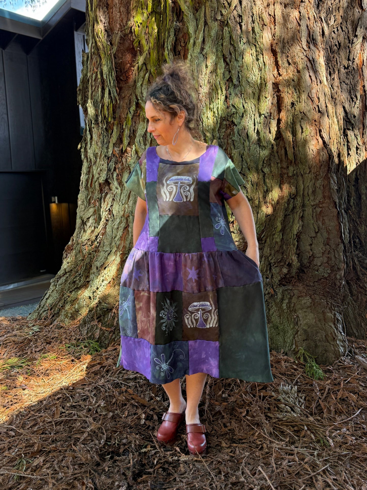 Woodland Spirit Patchwork Dress Batikwalla by Victoria XL 