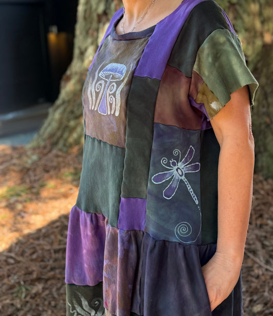 Woodland Spirit Patchwork Dress Batikwalla by Victoria 