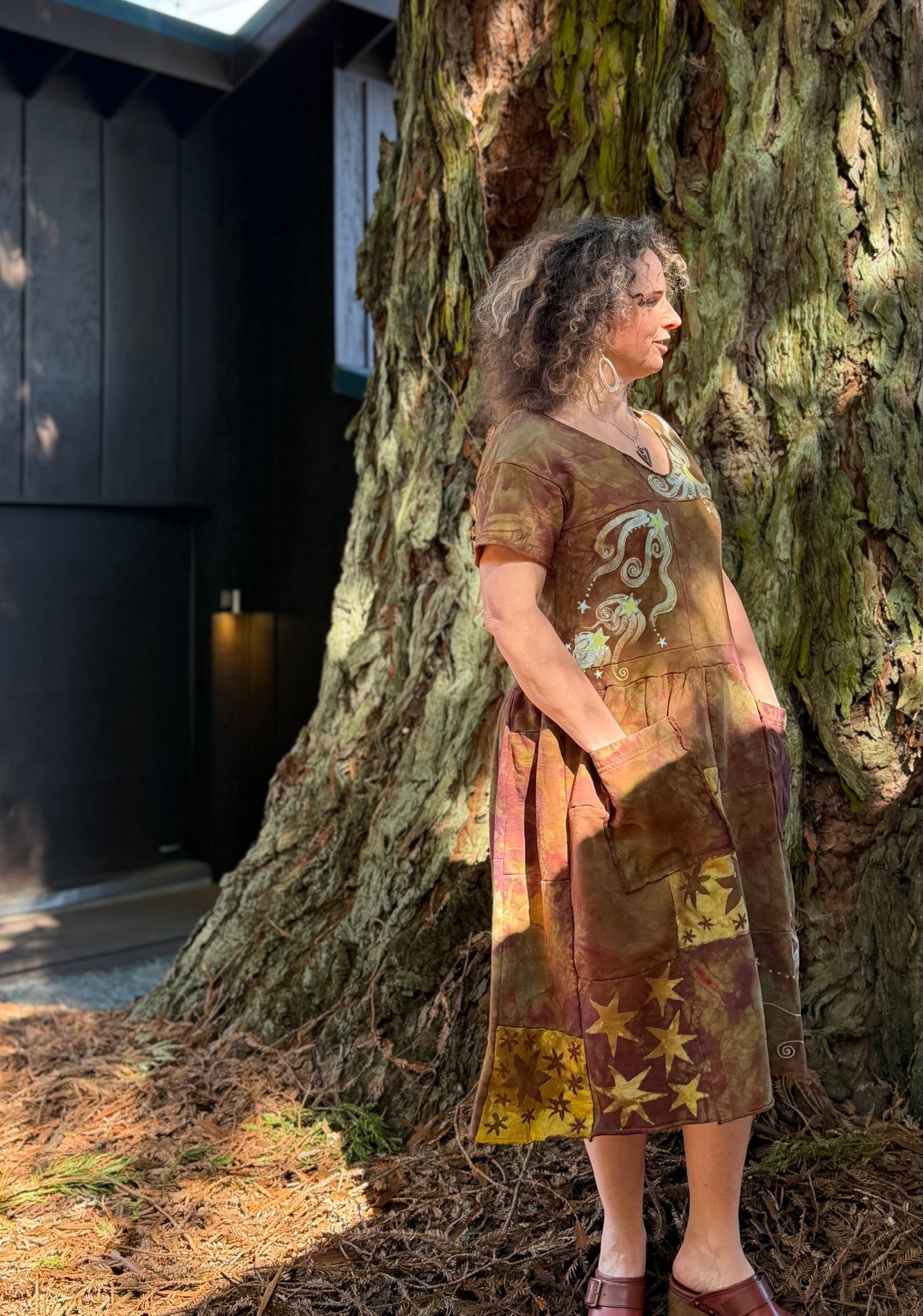 Golden Earth Moon Dress Batikwalla by Victoria 