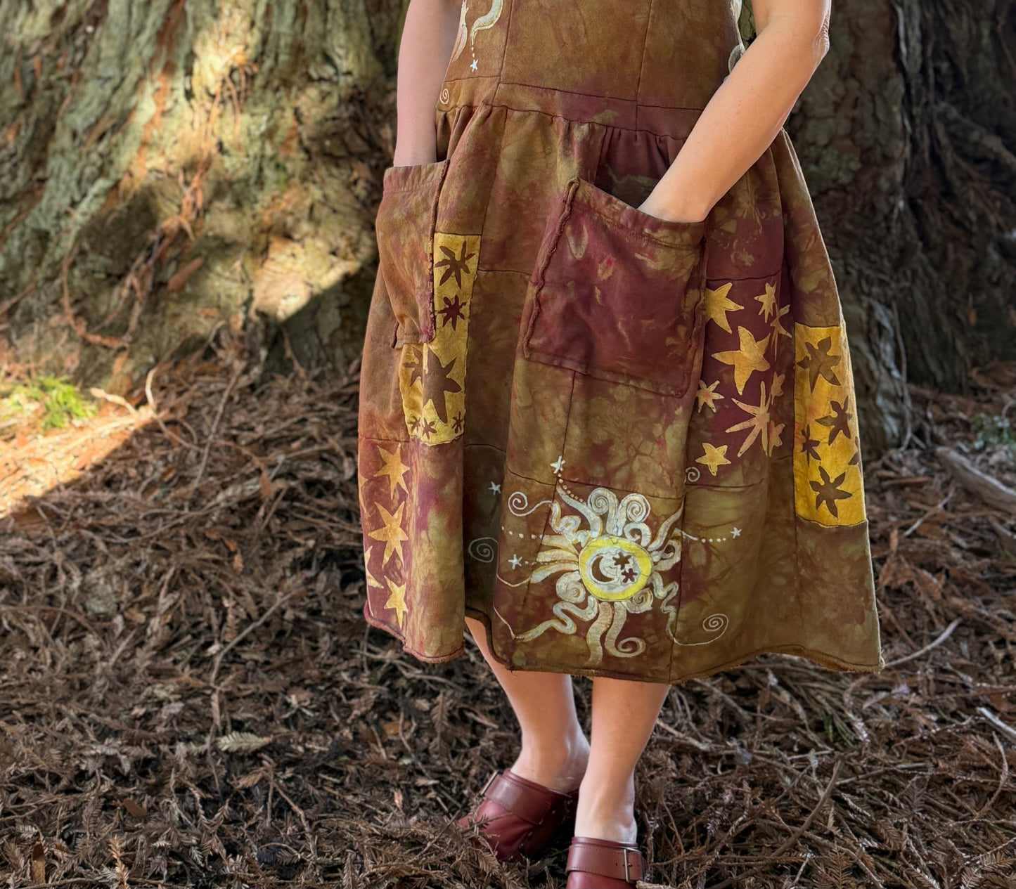 Golden Earth Moon Dress Batikwalla by Victoria 