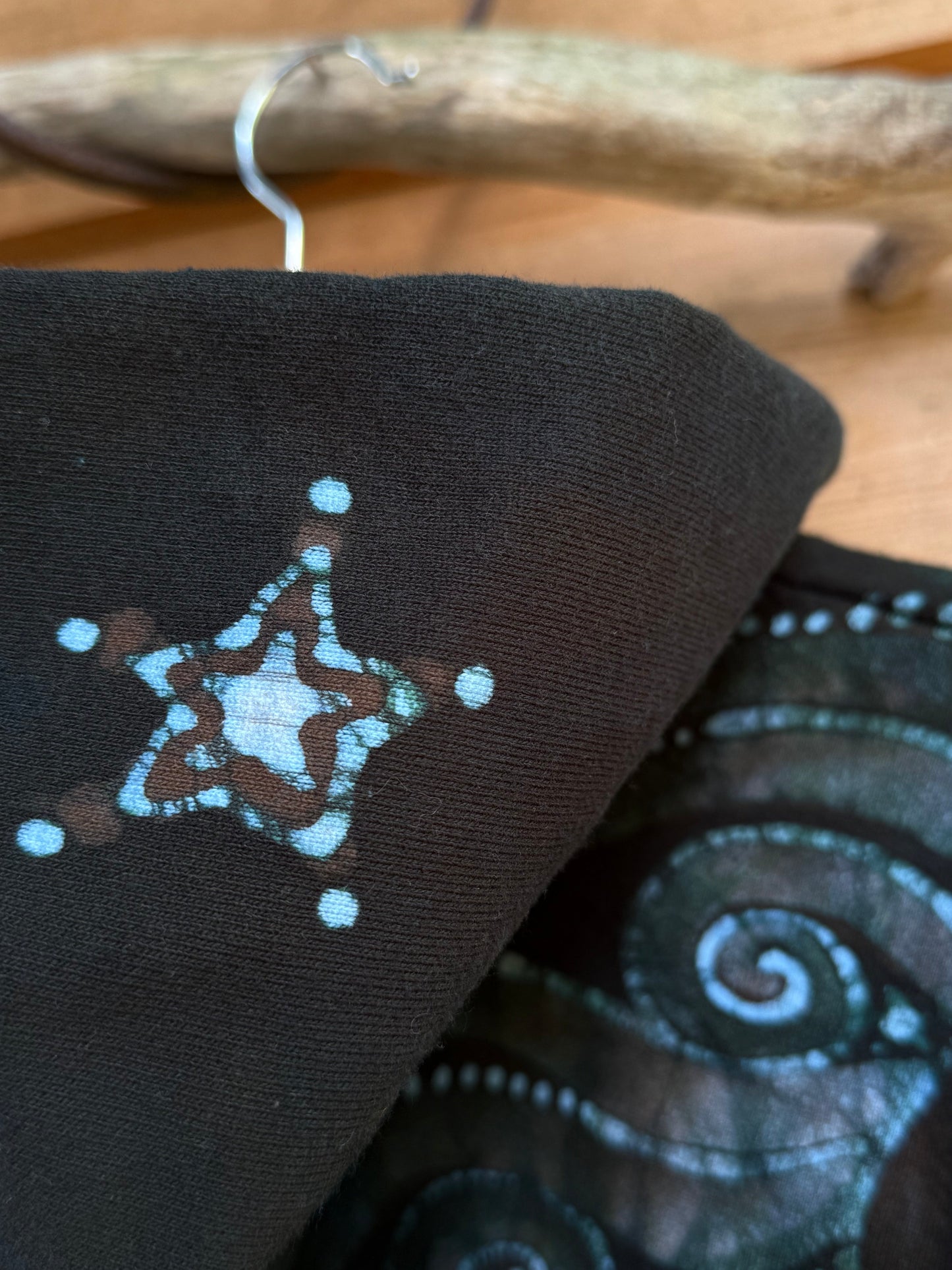 Forest Owl Tree of Life – Handcrafted Batik Zipper Hoodie - Size 2X hoodie batikwalla 