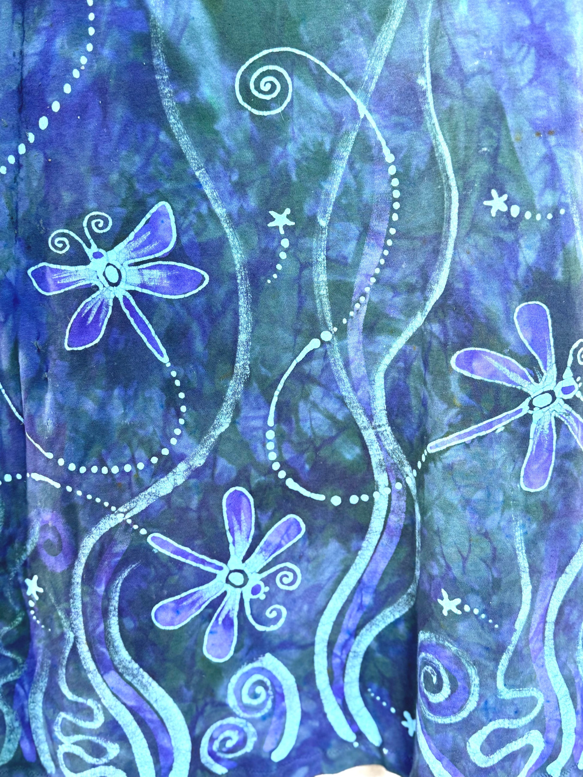 Batik Dragonfly Handmade Stretchy Summer Dress