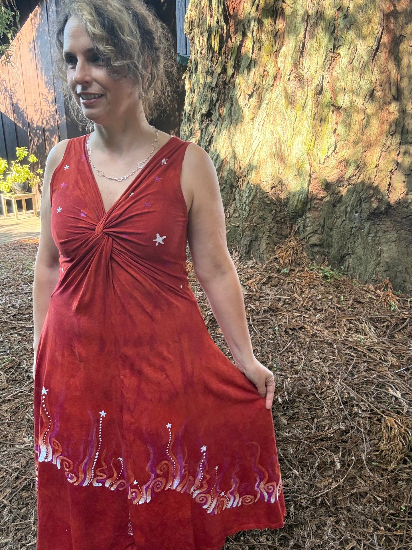 Ember Tide Batik Dress Batikwalla by Victoria 