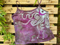 Blossoming Lavender Moon and Stars Hand Painted Batik Tank Top - Plus Sizes Tops batikwalla 2X 