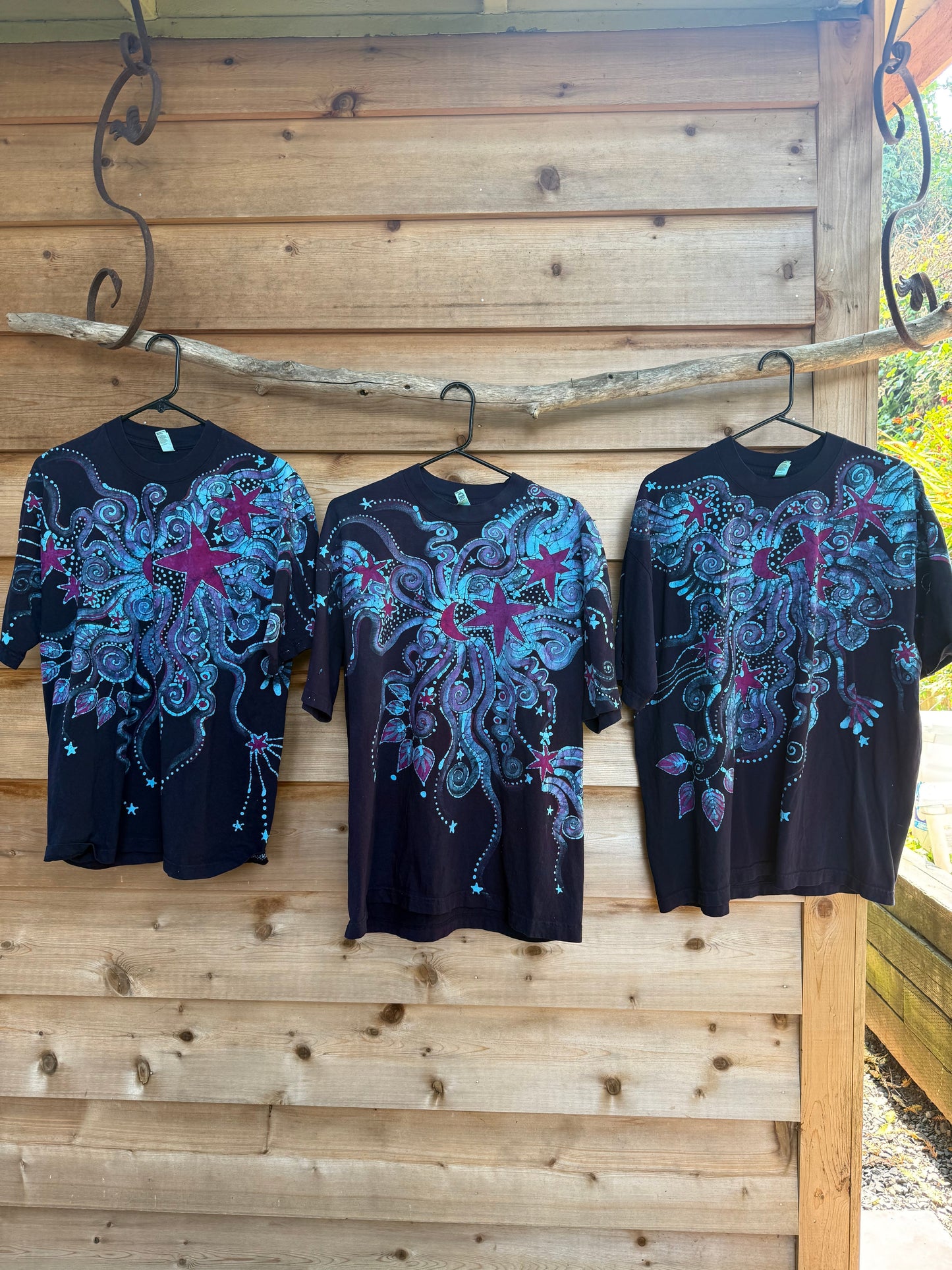 Daydream at Main Stage Psychedelic Hand Painted Original Batik T-shirt Tshirts batikwalla 