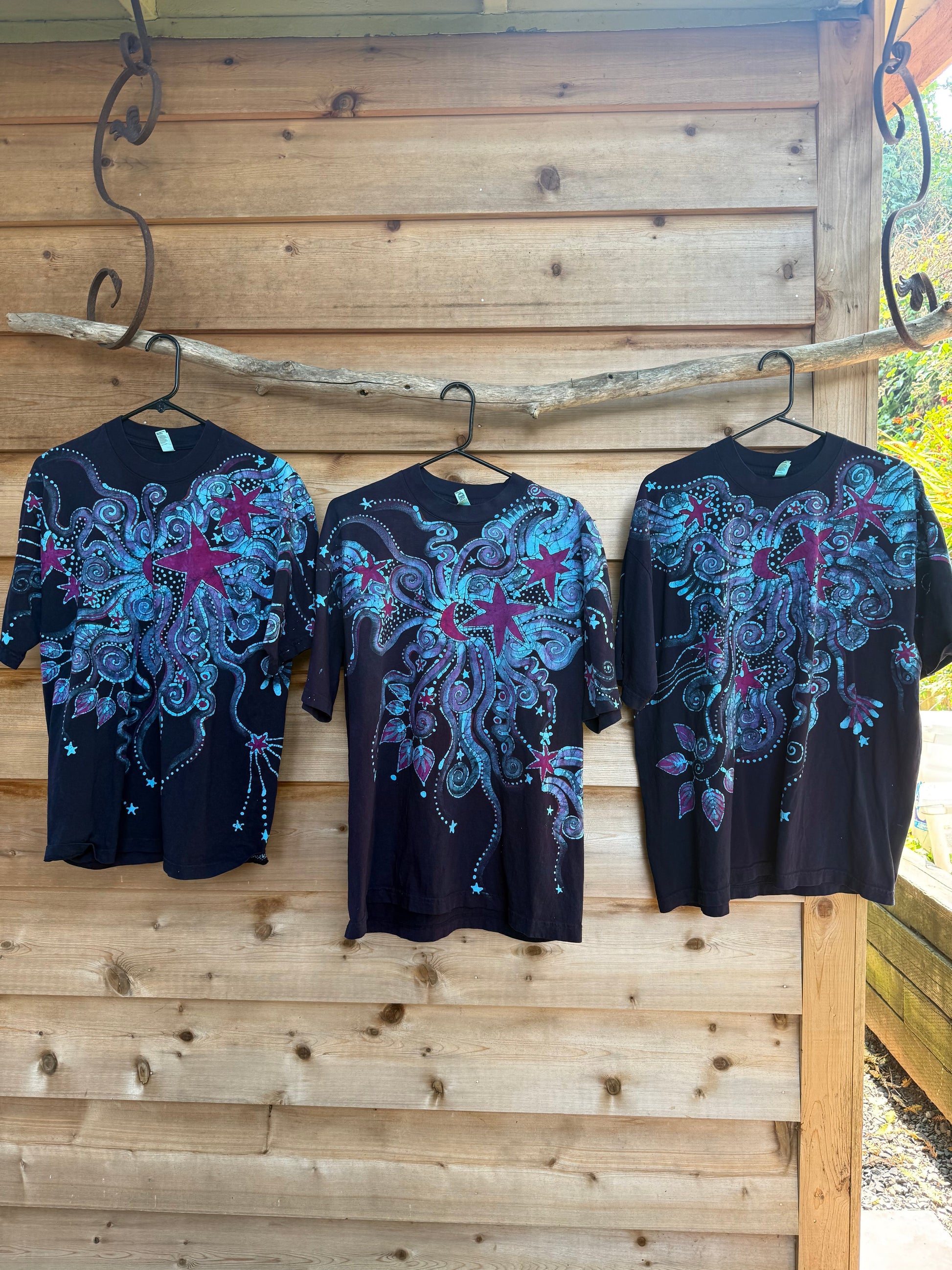 Daydream at Main Stage Psychedelic Hand Painted Original Batik T-shirt Tshirts batikwalla 