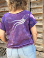 Pretty in Pink Moonbeams Cotton Cropped Crew Tee Shirts & Tops Batikwalla by Victoria Medium 