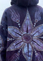 Star Bloom Vibes Handcrafted Batik Zipper Hoodie hoodie batikwalla 2X 