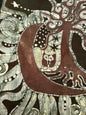 Forest Moon Star Owl Hoodie - Handmade Batik - Unisex Plus Size hoodie batikwalla 
