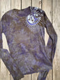 Stars and Moon Shoulder Tree Batik Long Sleeve Tee Batikwalla XL 