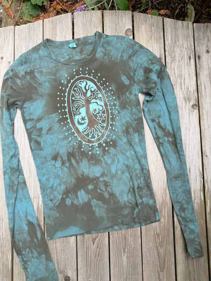 Mossy Batik Tree Long Sleeve Tee Batikwalla 