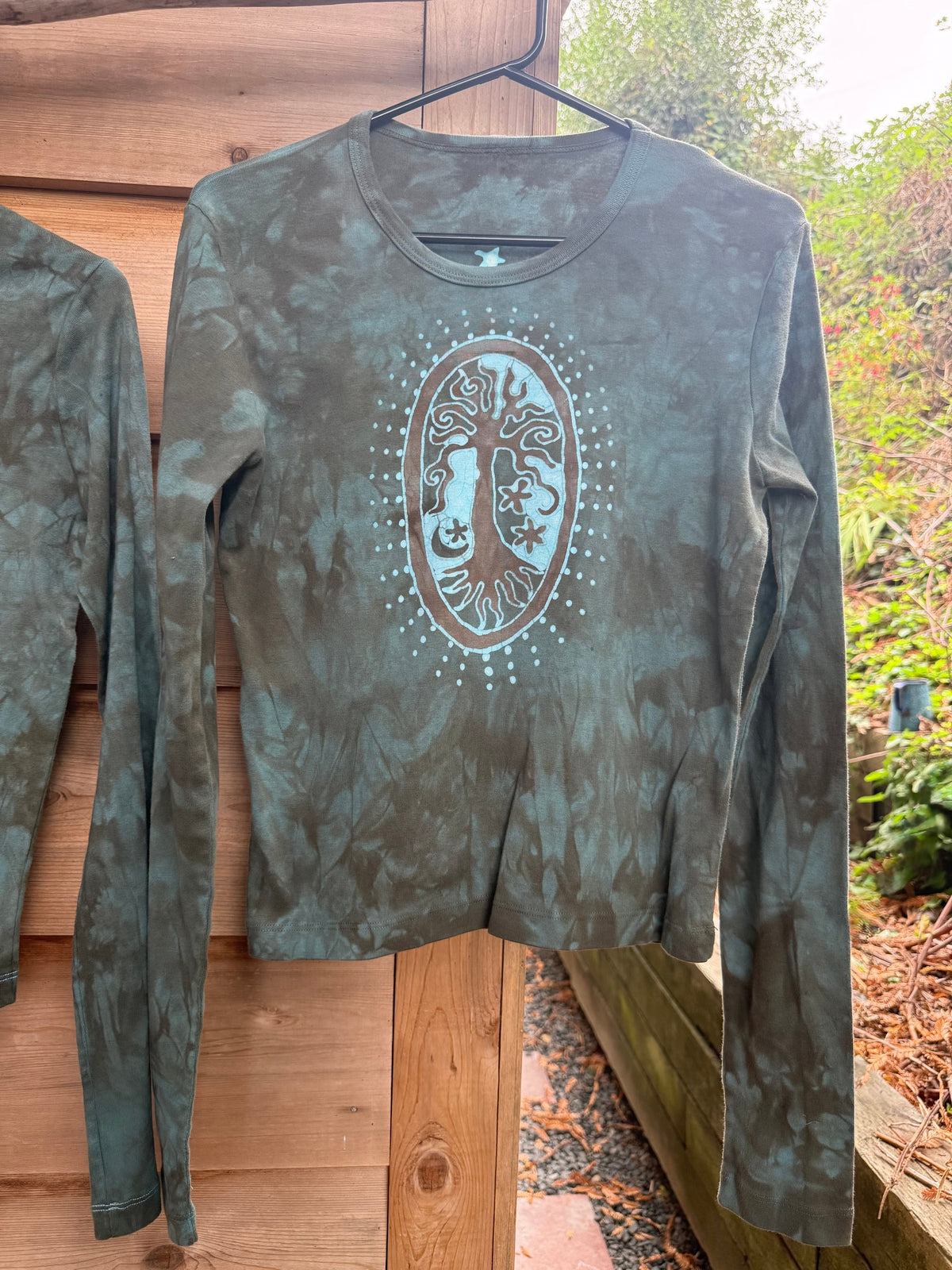 Mossy Batik Tree Long Sleeve Tee Batikwalla 2X 