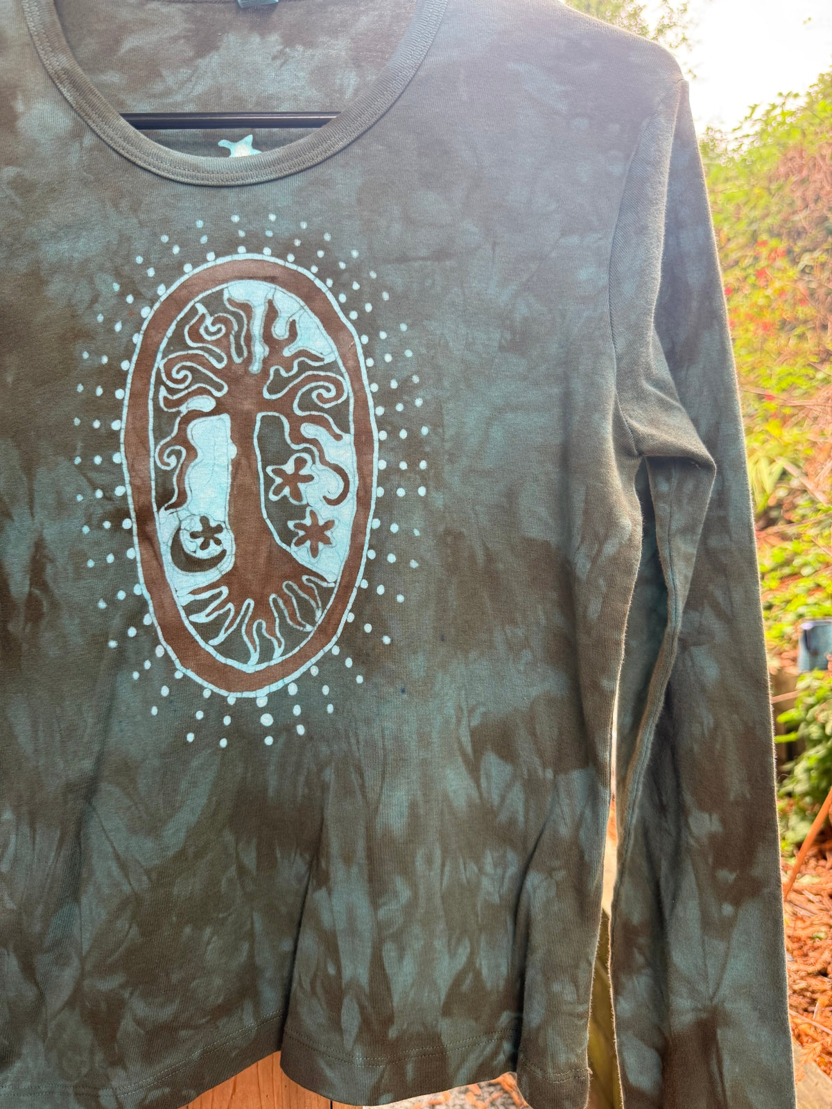 Mossy Batik Tree Long Sleeve Tee Batikwalla XL 