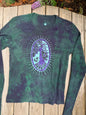 Purple Pendant Tree Long Sleeve Batik Tee