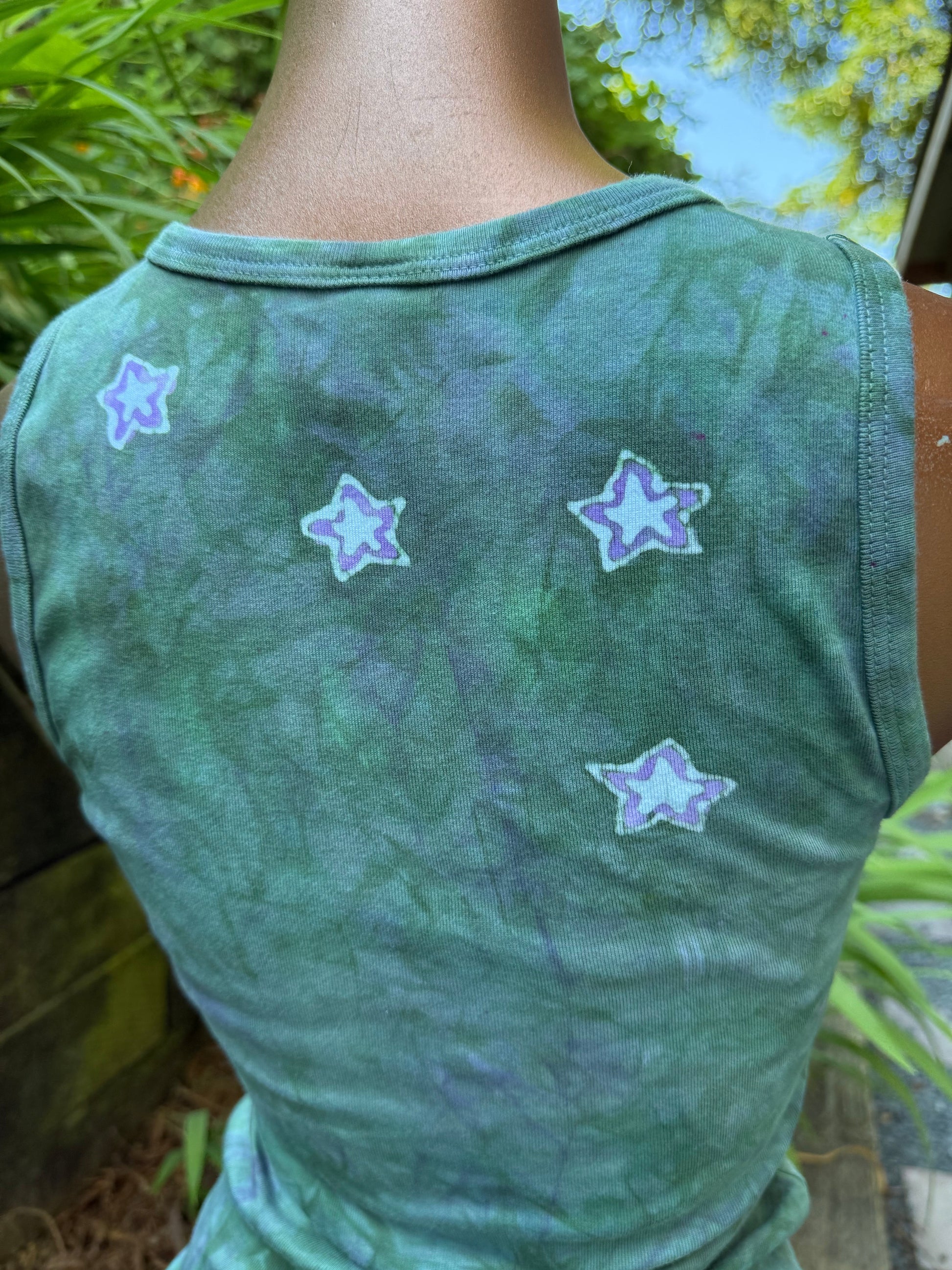 Sea Dreamer Batik Tank – Sun and Surf Waves in Soft Green Batikwalla by Victoria 