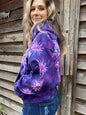 Pink Rising Stars Handmade Batik Hoodie hoodie batikwalla M/L 