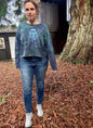 Mellow Seas Jellyfish Batik Long Sleeve Batik T-Shirt Batikwalla by Victoria 