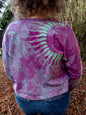 Light Purple Pacific Moon Long Sleeve Batik T-Shirt Batikwalla by Victoria 