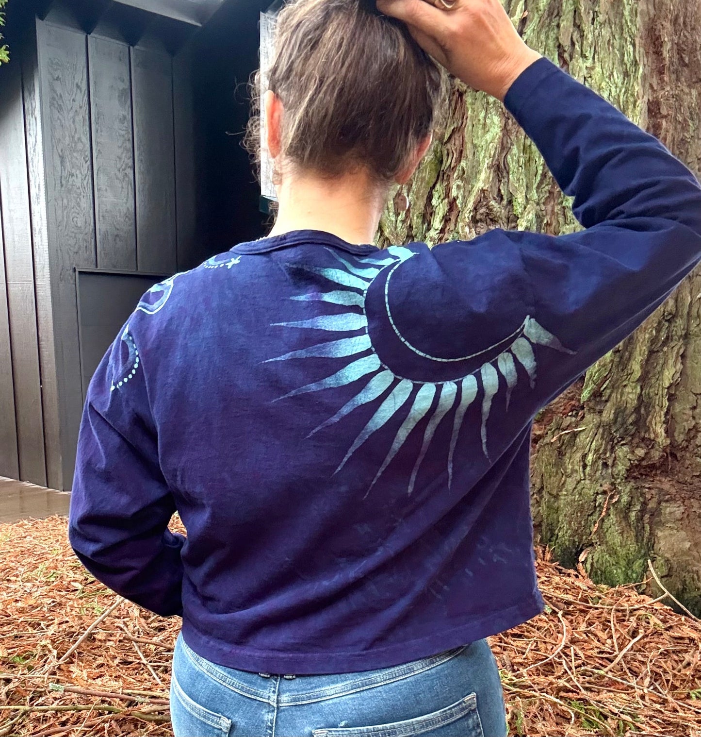 Pacific Moon Long Sleeve Batik T-Shirt Batikwalla by Victoria 