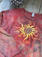 Sunset Bonfire Batik Long Sleeve Batik T-Shirt Batikwalla by Victoria 