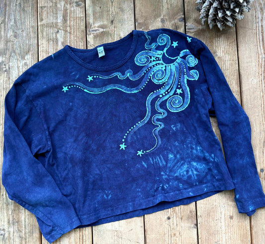 Pacific Moon Long Sleeve Batik T-Shirt Batikwalla by Victoria 