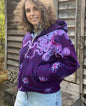 Magenta Surf Boardwalk Handmade Batik Hoodie hoodie batikwalla One Size 