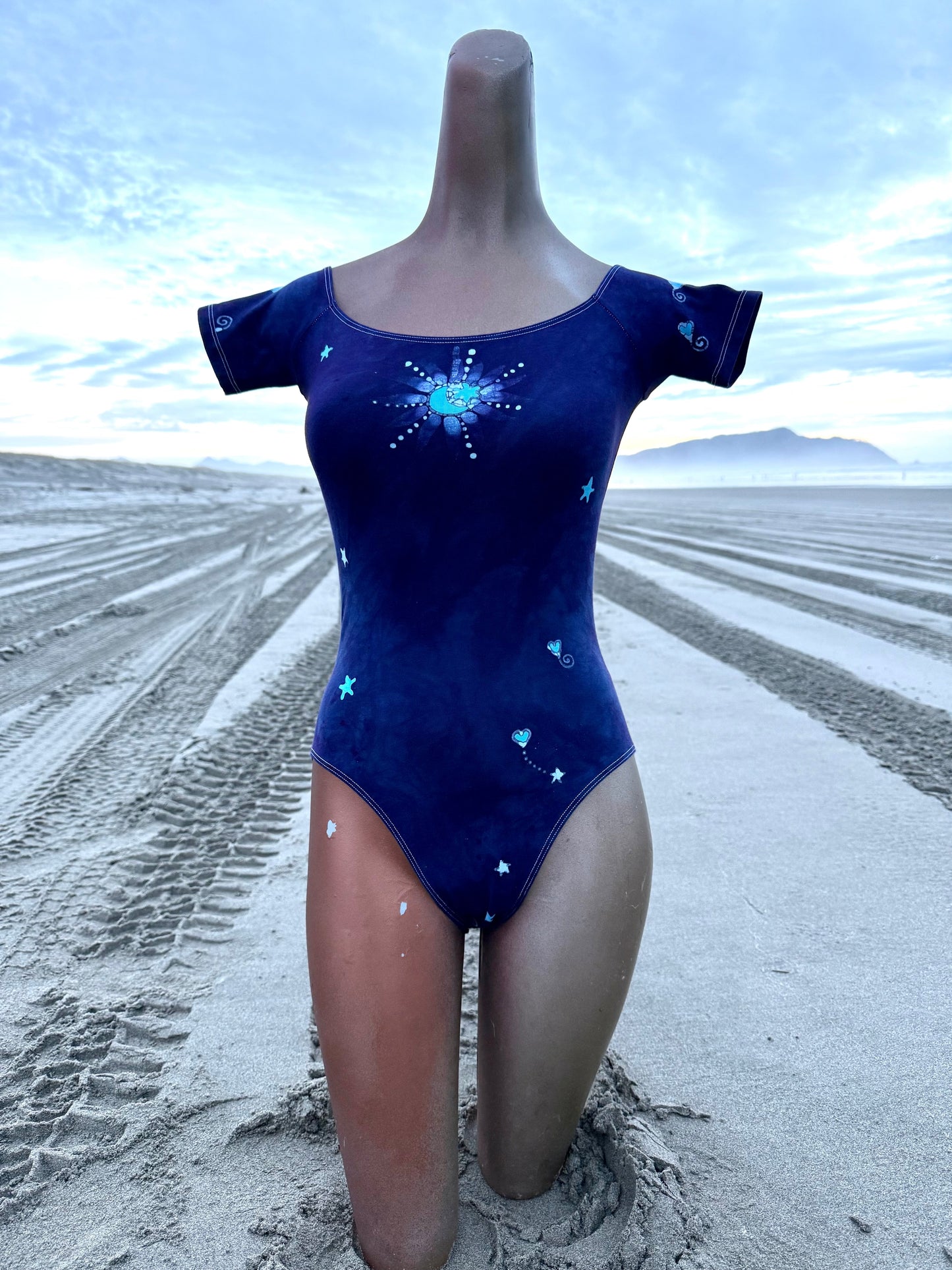 Midnight Star Batik Leotard Batikwalla by Victoria Small 