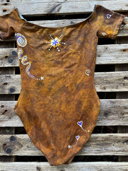 Golden Moon Batik Leotard Batikwalla by Victoria 