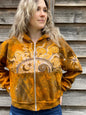 Golden Tree and Moon Handmade Batik Hoodie - 2X Unisex hoodie batikwalla 