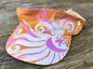 Orange Cream Moon and Stars Sun Visor visor batikwalla Orange Cream 