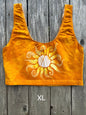 Sunshine Daydream Hand Painted Batik Sports Bra Tops batikwalla XL 