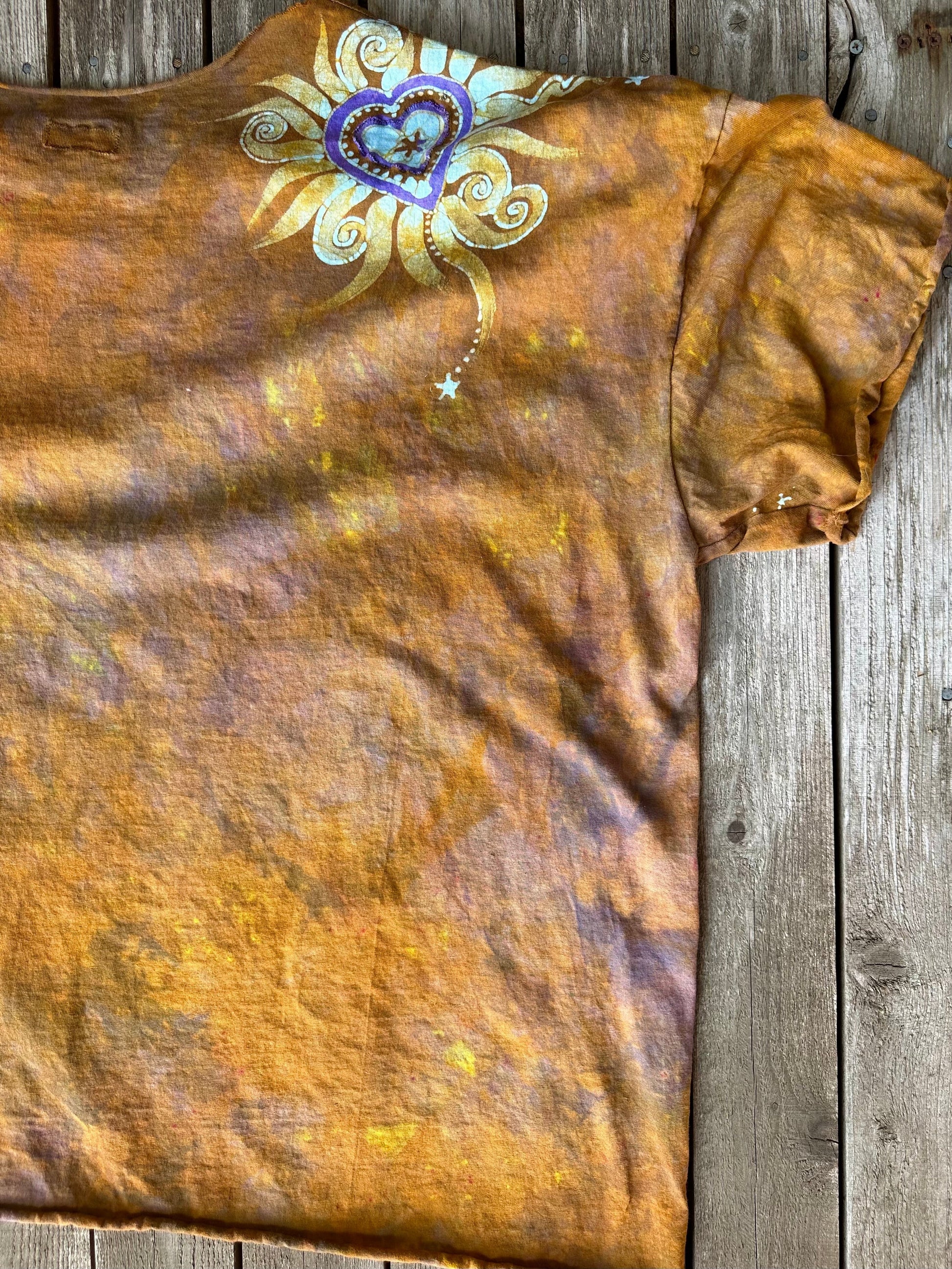 Golden Amber Moon Tee - Size 3X Shirts & Tops Batikwalla by Victoria 