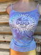 Waves and Sunshine Hand Painted Batik Tank Top Tops batikwalla Small 