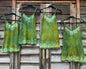Green Meadow Dancer Batik Long Tank Tunic Dress Tops batikwalla XL 