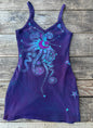 Midnight Moonbeams Batik Long Tank Tunic Dress Tops batikwalla Medium 