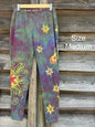 Sunrise Sunset Moon and Stars Batik Leggings leggings batikwalla Medium 