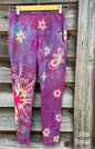 Sunrise Sunset Moon and Stars Batik Leggings leggings batikwalla Small 