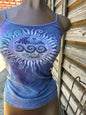 Waves and Sunshine Hand Painted Batik Tank Top Tops batikwalla Medium 