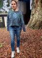Mellow Seas Jellyfish Batik Long Sleeve Batik T-Shirt Batikwalla by Victoria 